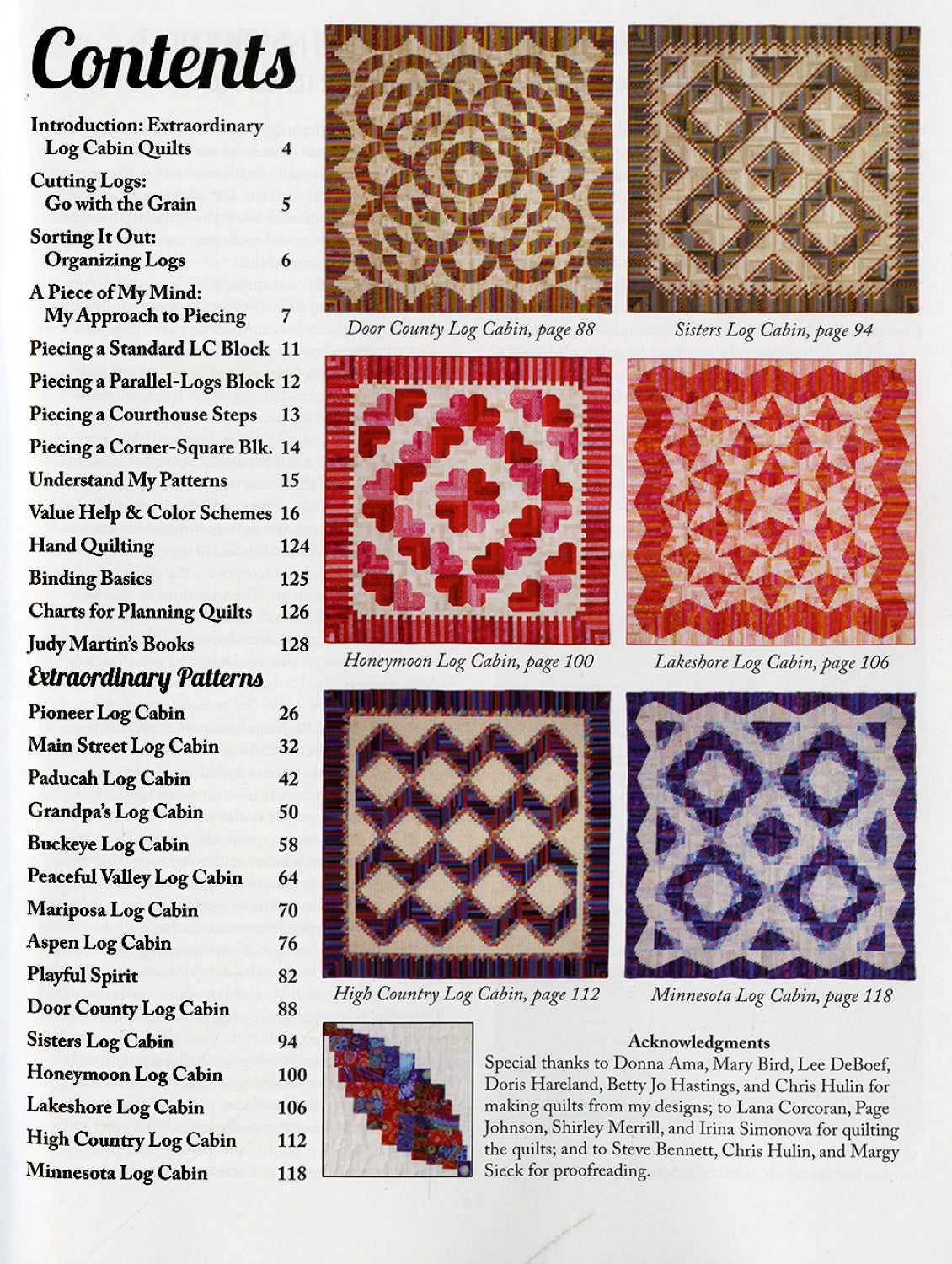 Extaordinary Log Cabin Quilts by Judy Martin