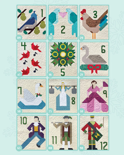 12 Days of Christmas Quilt Block Book