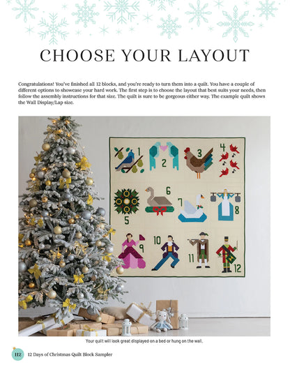 12 Days of Christmas Quilt Block Book