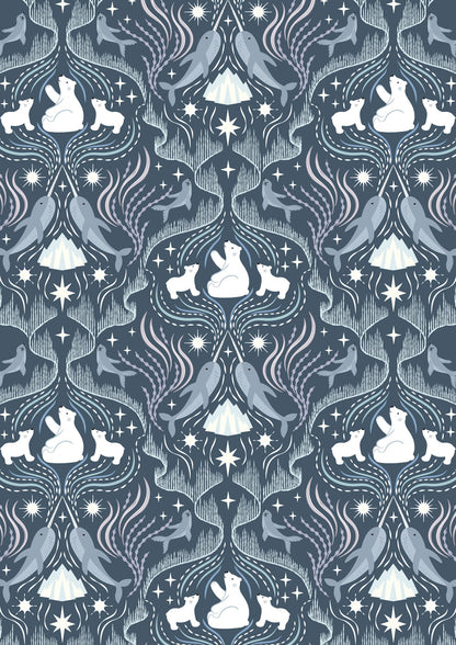 Where the Sky Dances by Lewis and Irene -  Where the dark dances on dark blue (with pearl)
