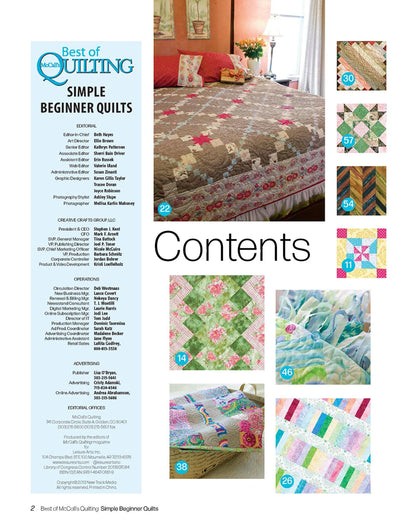 Simple Beginner Quilts - MaCall's Quilting