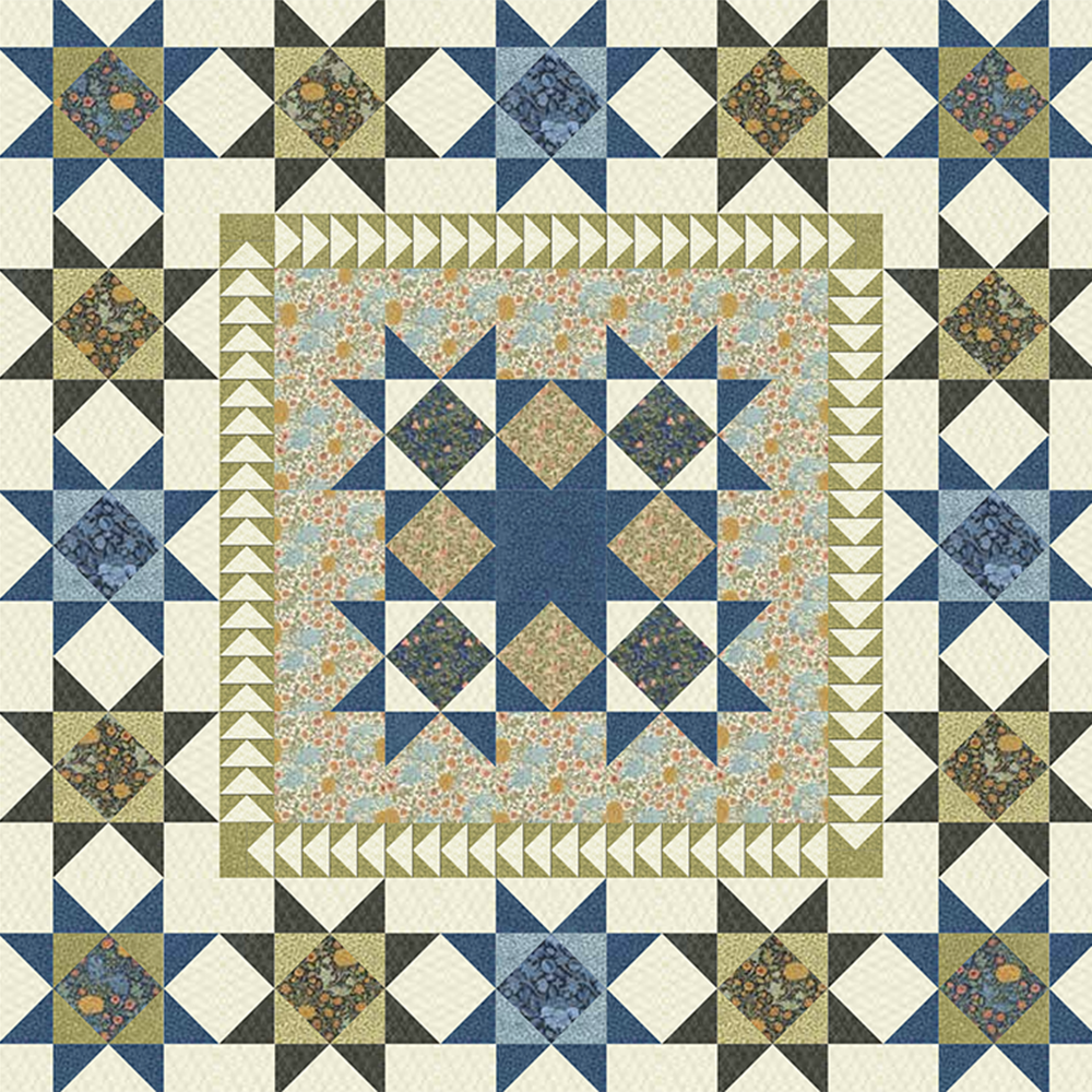 Morris Meadow Quilt Pattern by Barbara Brackman - Free Download