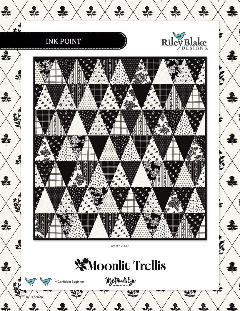 Ink Point Moonlit Trellis Quilt - Free Download