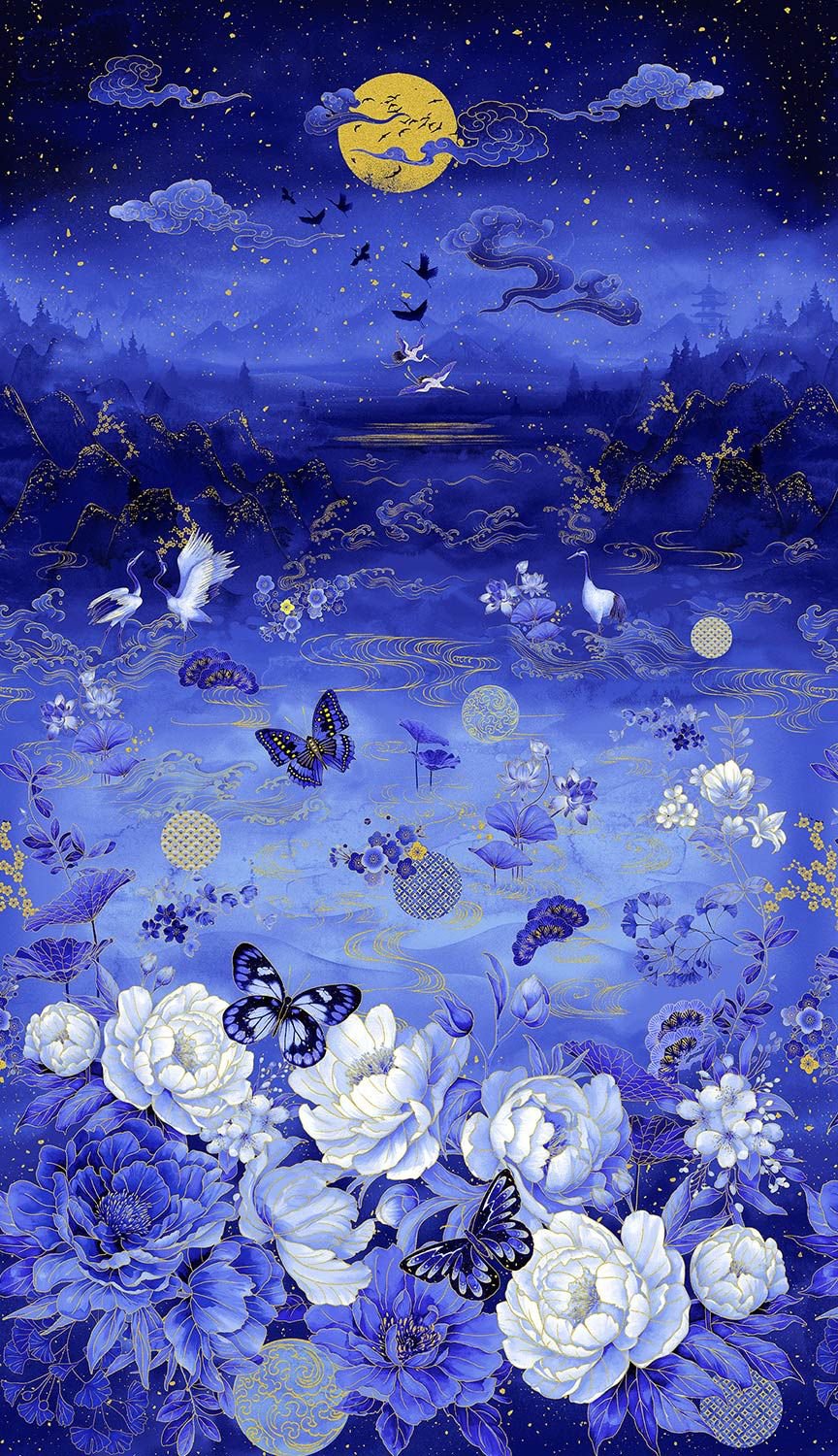 Panel - Moonlight by Chong-A Hwang for Timeless Treasues Ocean