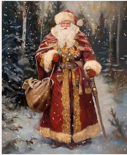 PICTURE A CHRISTMAS II VICTORIAN SANTA PANEL 36in x 43in Panel from Riley Blake Designs