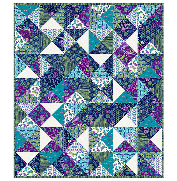 Frog Pond  Pattern by Natural Born Quilter  for Northcott - Free Download