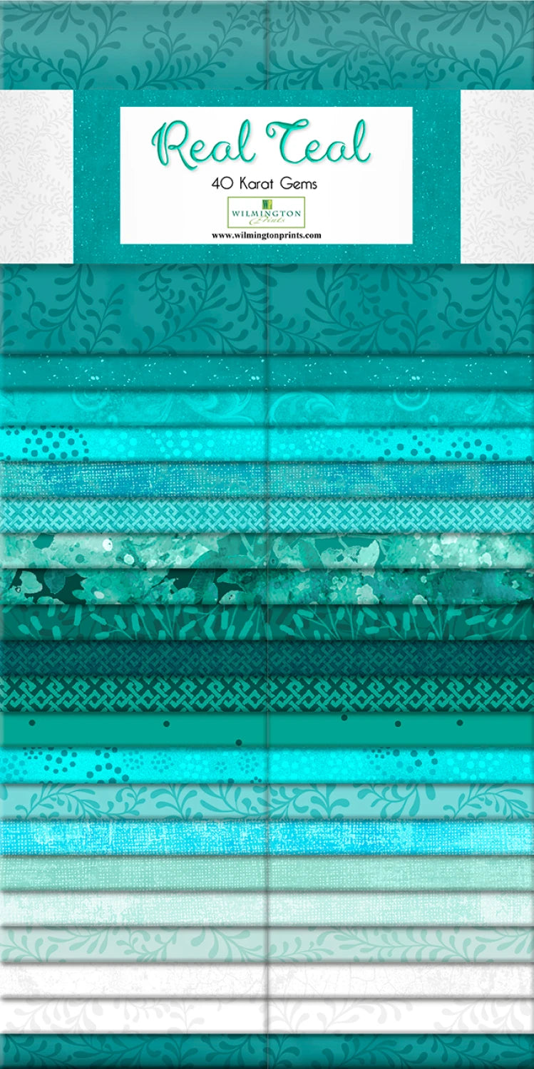 2.5" Strip Pack - Real Teal - Karat Gems by Wilmington