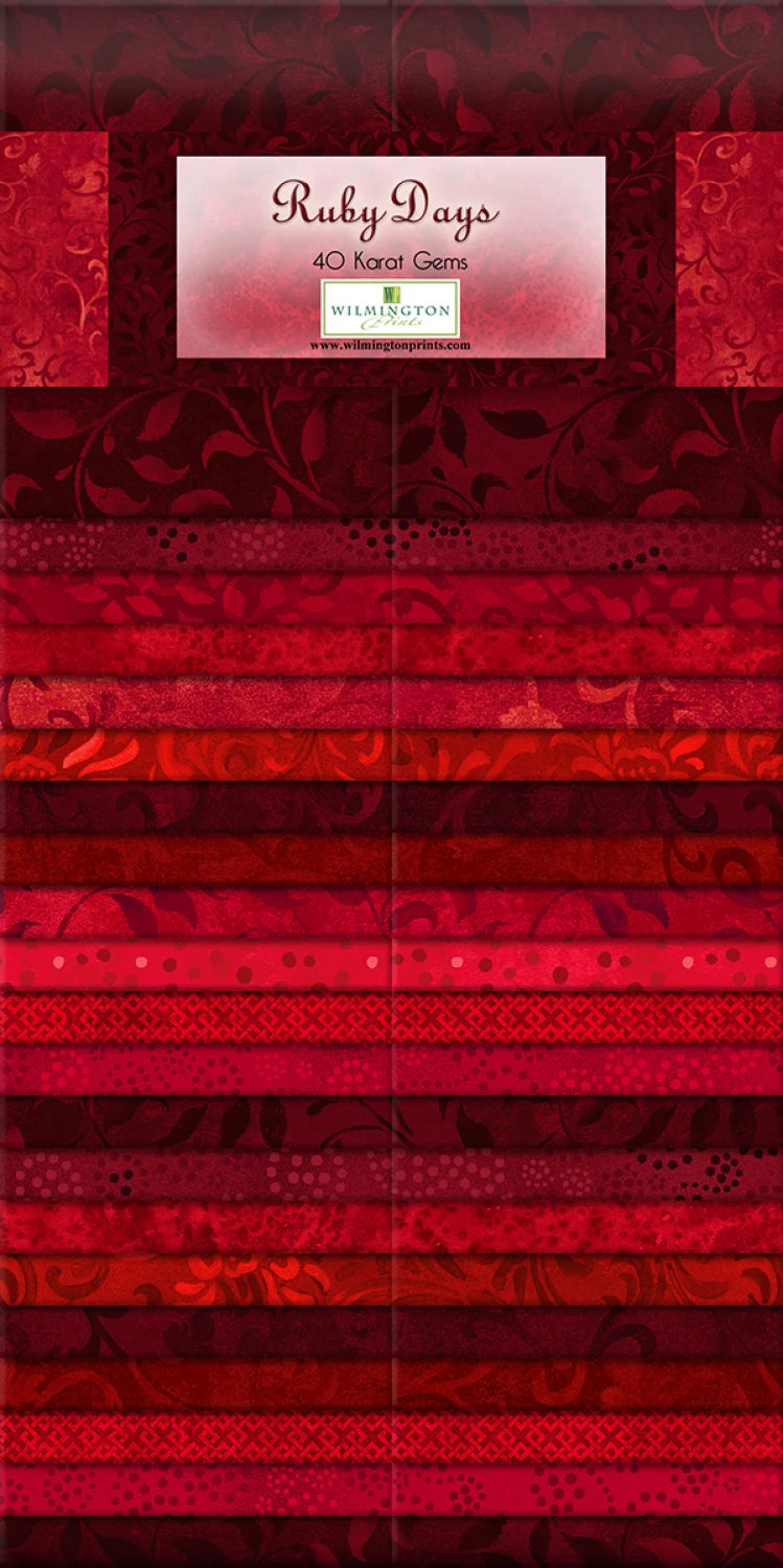 2.5" Strip Pack - Ruby Days  - Karat Gems by Wilmington
