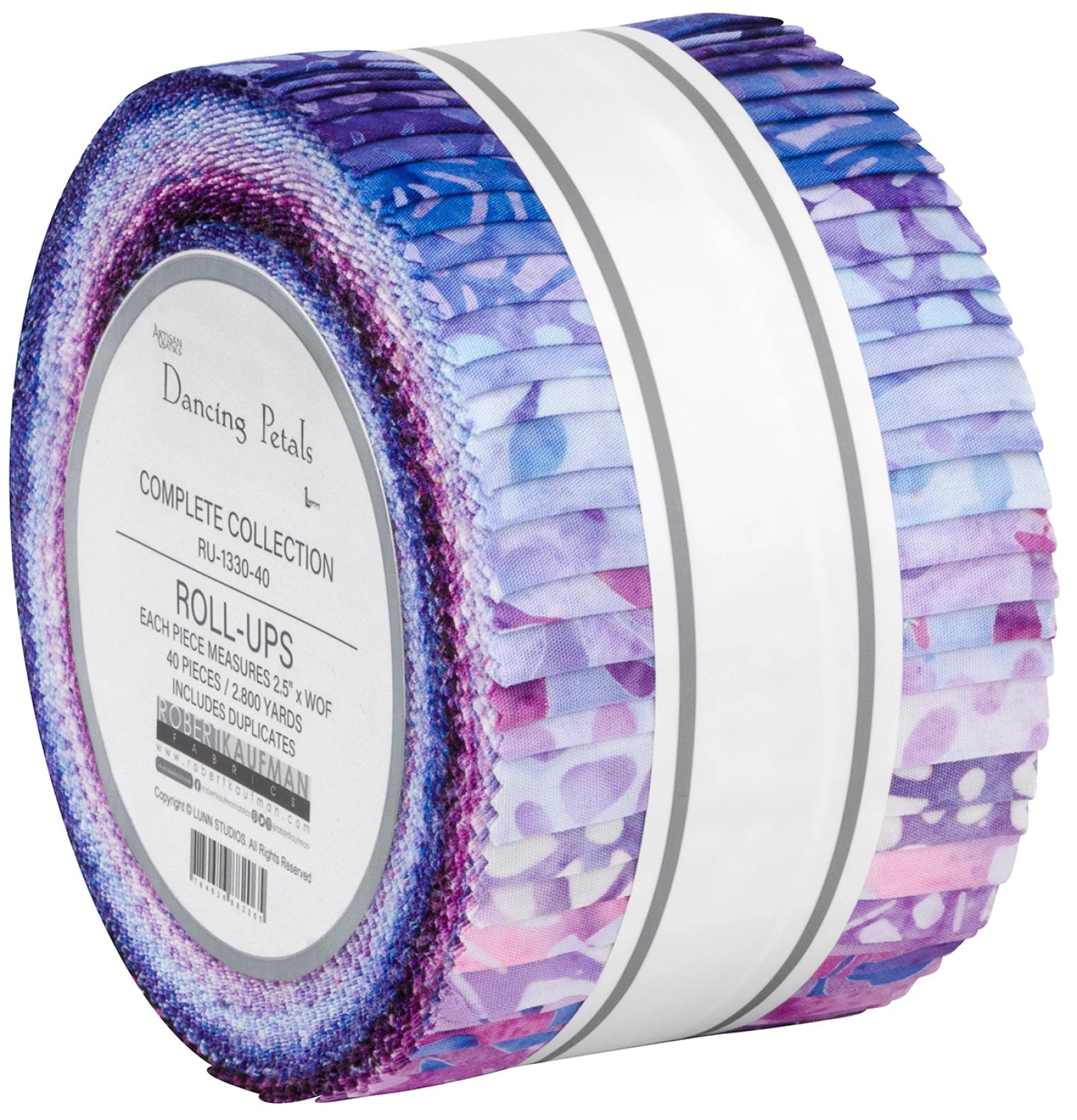 2.5" Roll-Up -Dancing Petals by Robert  Kaufman