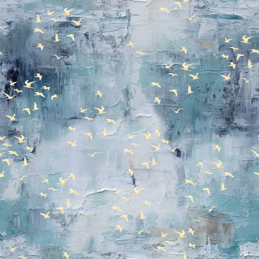 Behind Blue Eyesl by Funny Girl for Studio E - Plaster With Birds