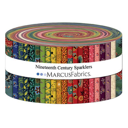 Nineteenth Century Sparklers by Pam Buda for  Marcus Fabrics  -2-1/2in Strips