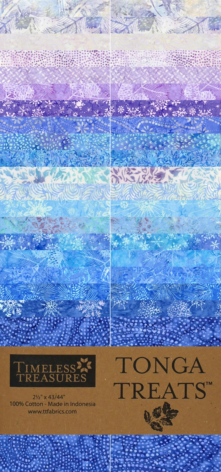 Tonga Treats - Treat Strip 40 - Crystal  from Timeless Treasures