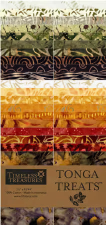 Tonga Treats - Treat Strip 40 - Ember from Timeless Treasures