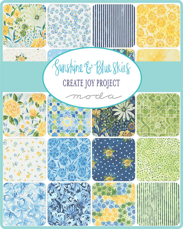 10" Layer Cake - Sunshine and Blue Skies  by KCreate Joy Project  for Moda