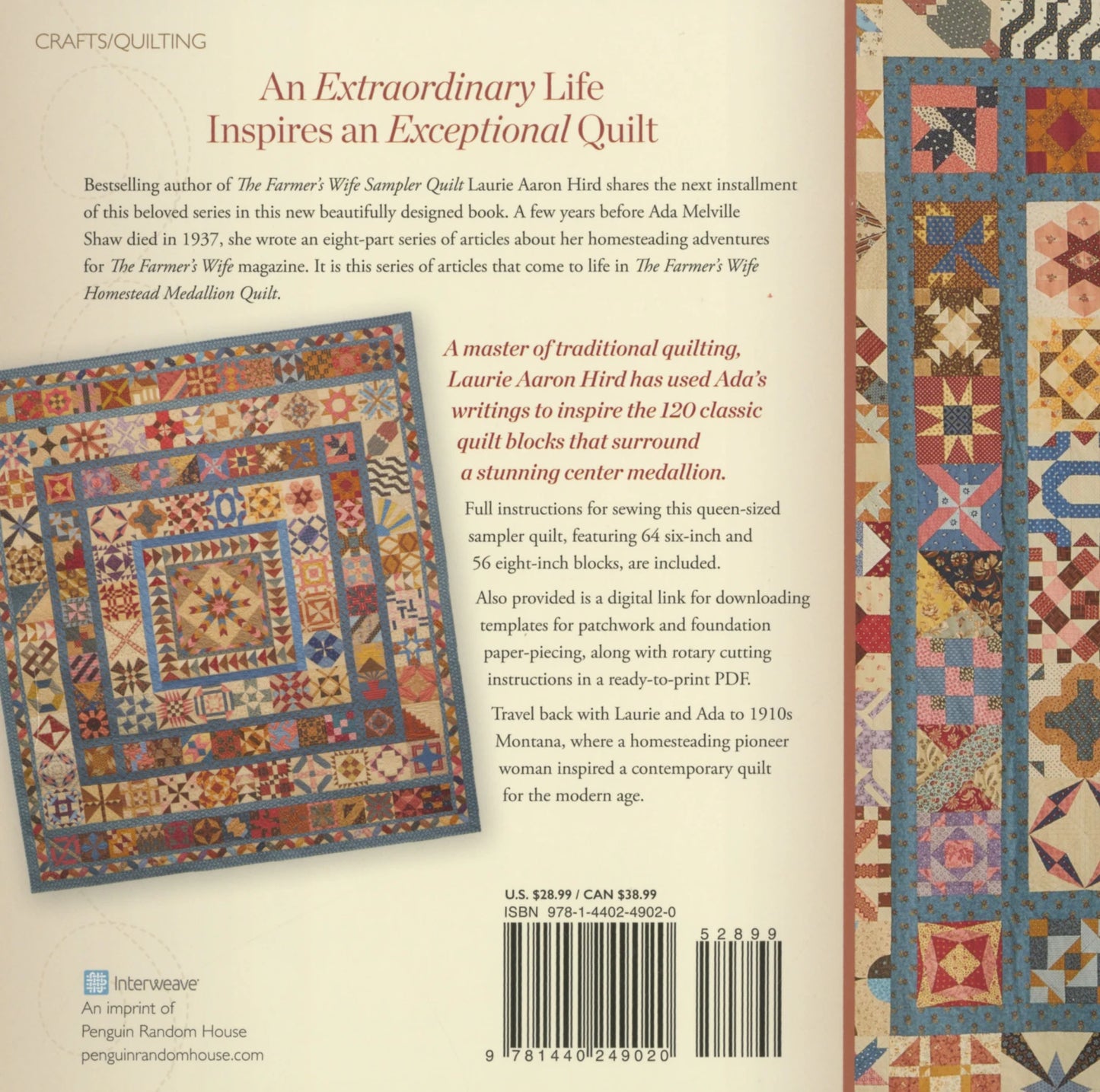 The Farmer's Wife Homestead Medallion Quilt- Laurie Aaron Hird  - Book
