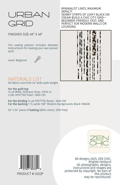 Urban Grid by  Brigitte Heitland for Zen Chic