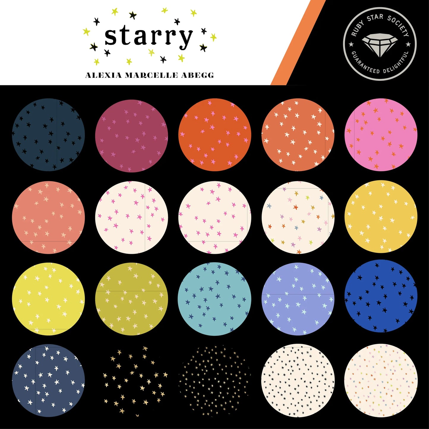 Starry  5" Charm Pack -  by Alexia Marcelle Abegg   for Moda