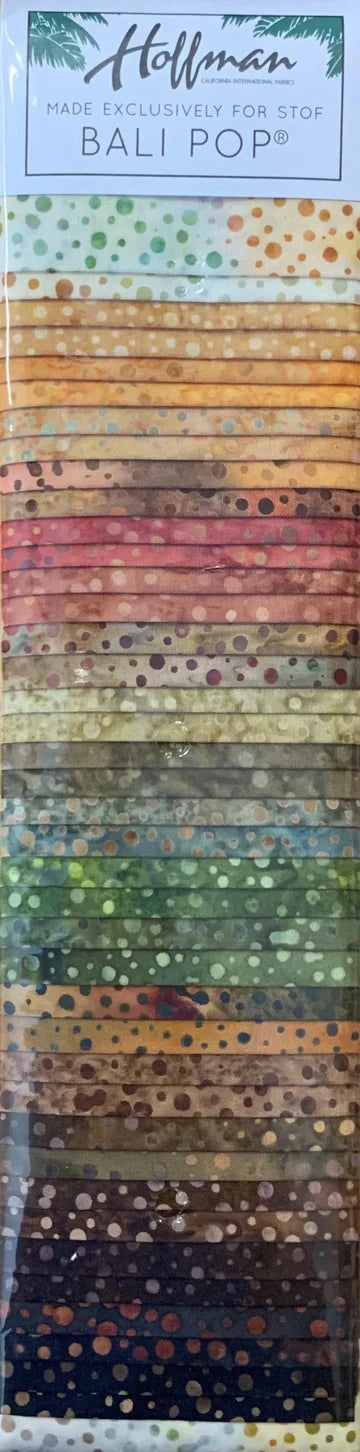 2.5" Strips - Bali Pop - Bali Batik from Hoffman - Copper
