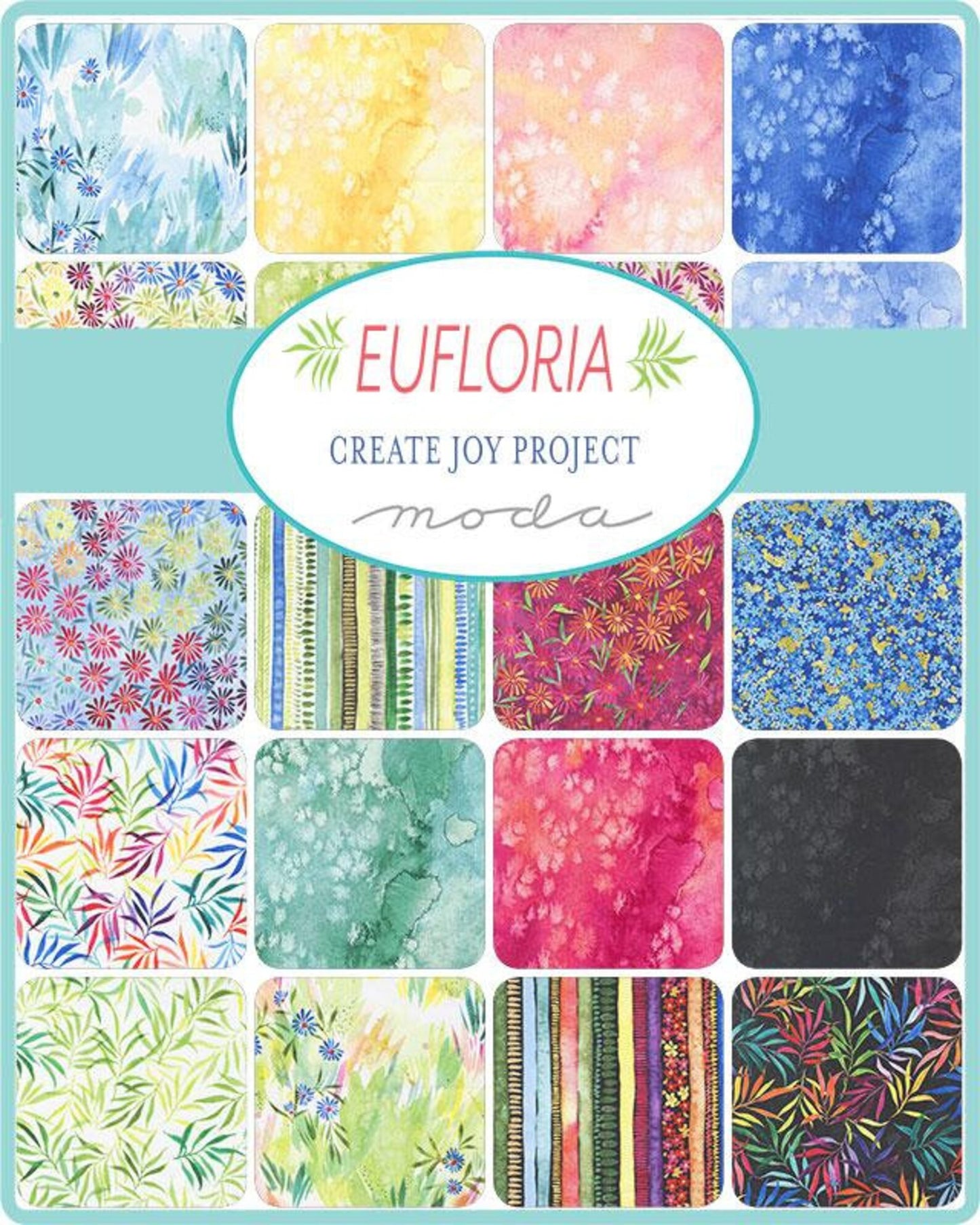 Eufloria 5" Charm Pack - by  Create Joy Project for Moda