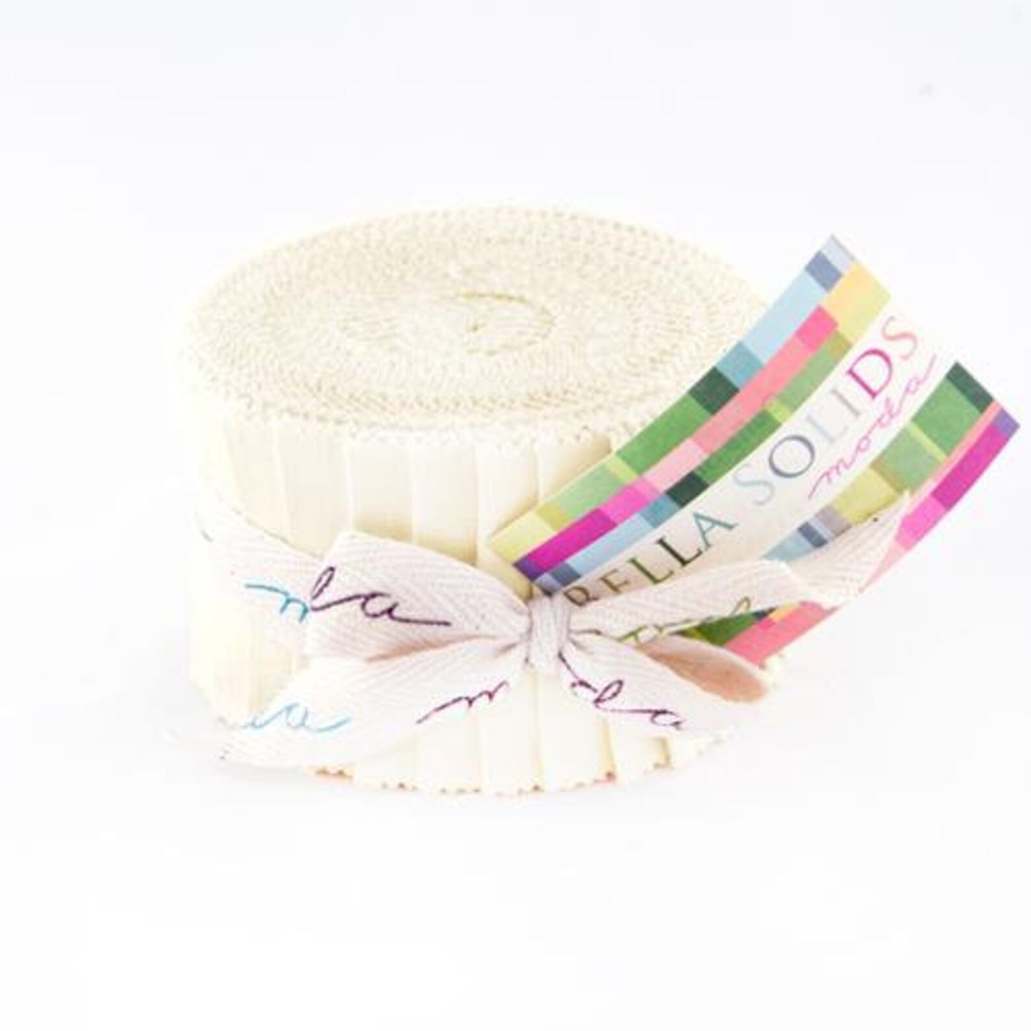Junior Jelly Roll - Bella Solids by Moda - Off White