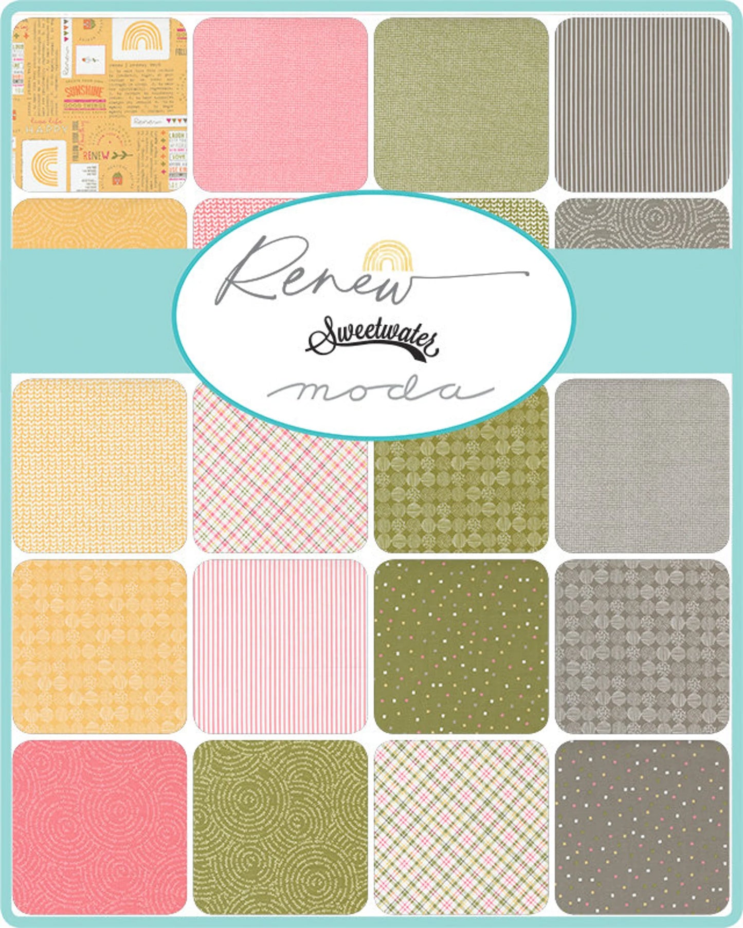 10" Layer Cake -Renew  by Sweetwater for Moda - 42pcs 55560LC