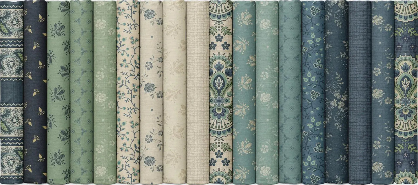 Blue Palisades by Paula Barnes for  Marcus Fabrics  -2-1/2in Strips