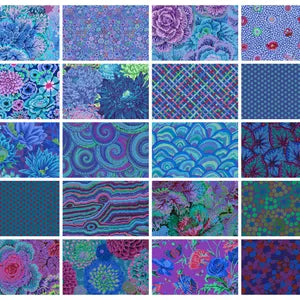 Fat Quarter Bundle  - Kaffe Fassett Collective Classics -Royal