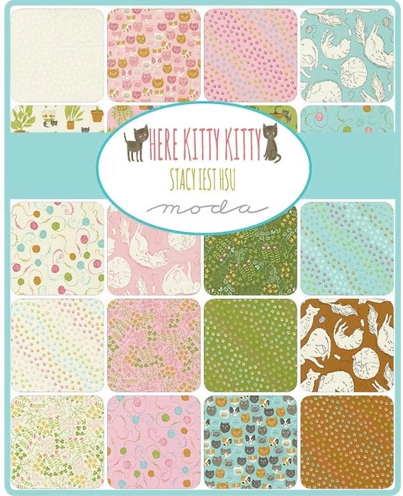 Here Kitty Kitty  5" Charm Pack - by STACY IEST HSU for  Moda
