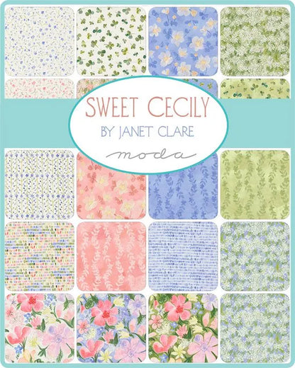 10" Layer Cake -Sweet Cecily by Janet Clare  for Moda - 42pcs 24640LC