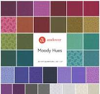 Moody Hues Fat Quarter Bundle by  Nancy Rink for Andover