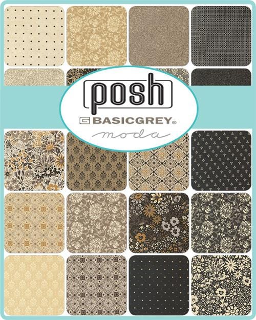 Posh  5" Charm Pack -  by Basic Grey for Moda