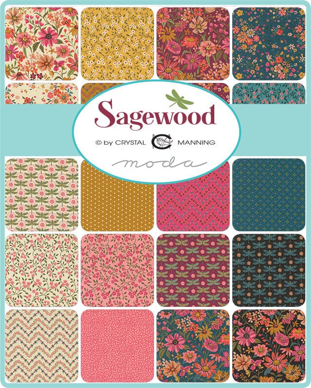 Sagewood by Crystal Manning 5" Charm Pack - for Moda