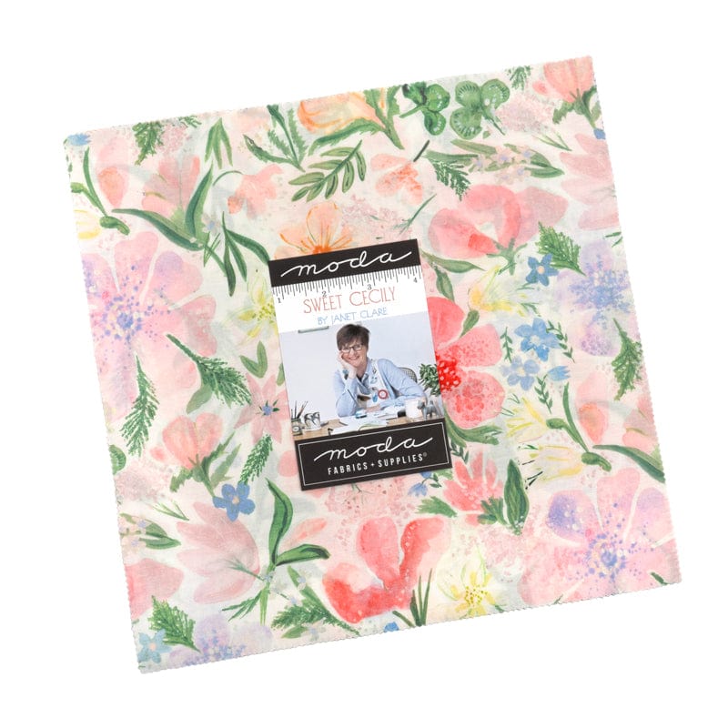 10" Layer Cake -Sweet Cecily by Janet Clare  for Moda - 42pcs 24640LC