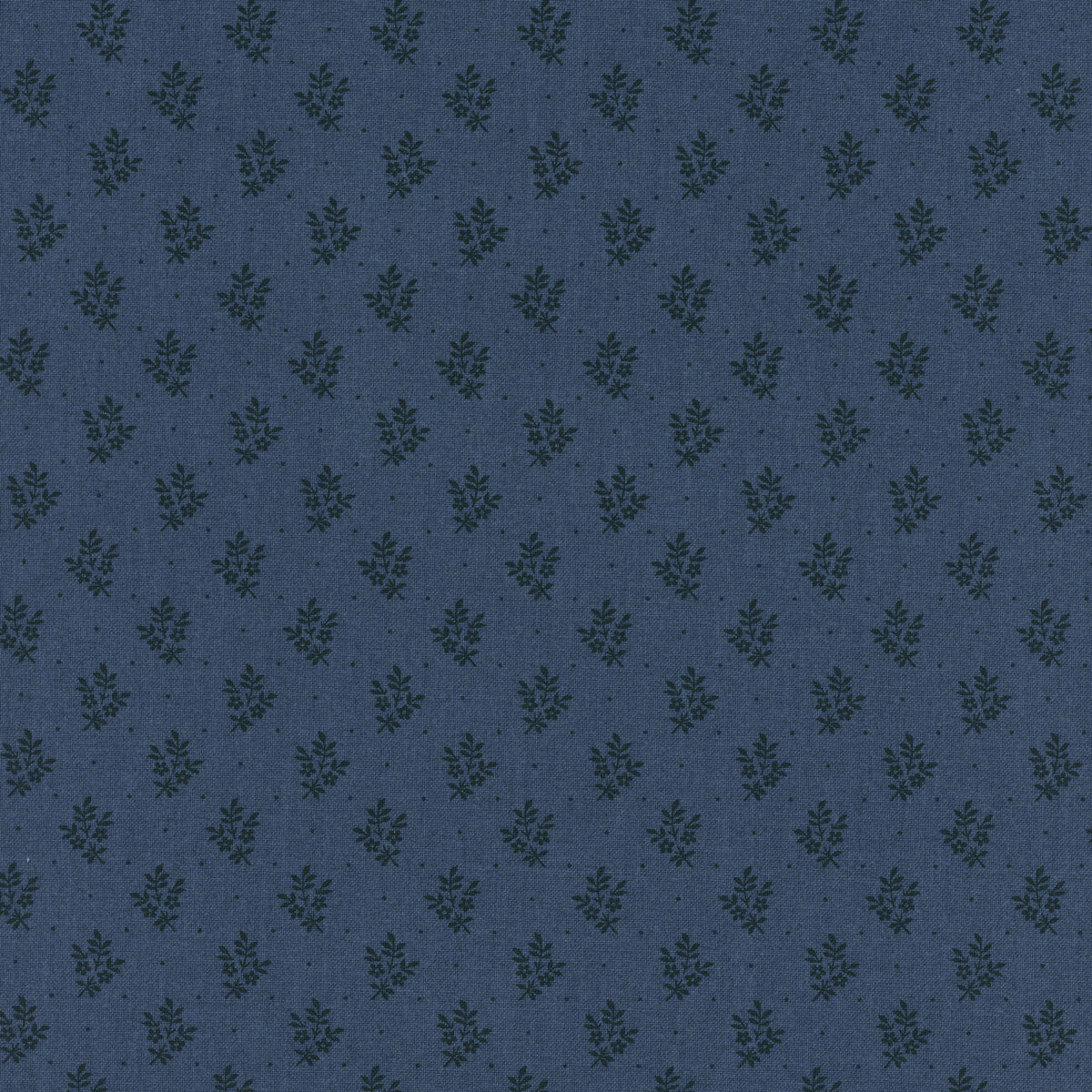 American  Gatherings 111 by Primitive Gatherings  for Moda - Flower Sprig Nautical Blue 49327-14