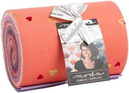 I Heart Ombre Metallic Dessert Roll by V and Co for Moda