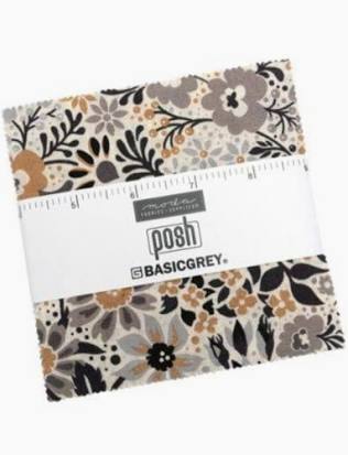 Posh  5" Charm Pack -  by Basic Grey for Moda