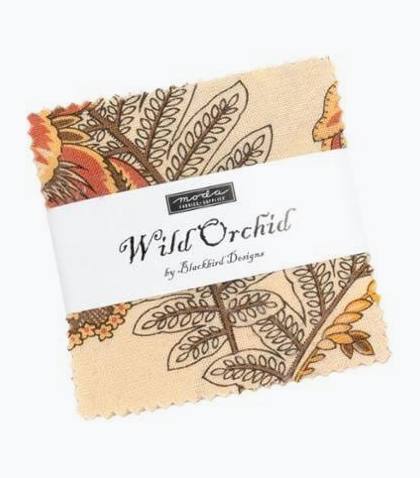 Wild Orchid  by Blackbird Designs 5" Charm Pack - for Moda