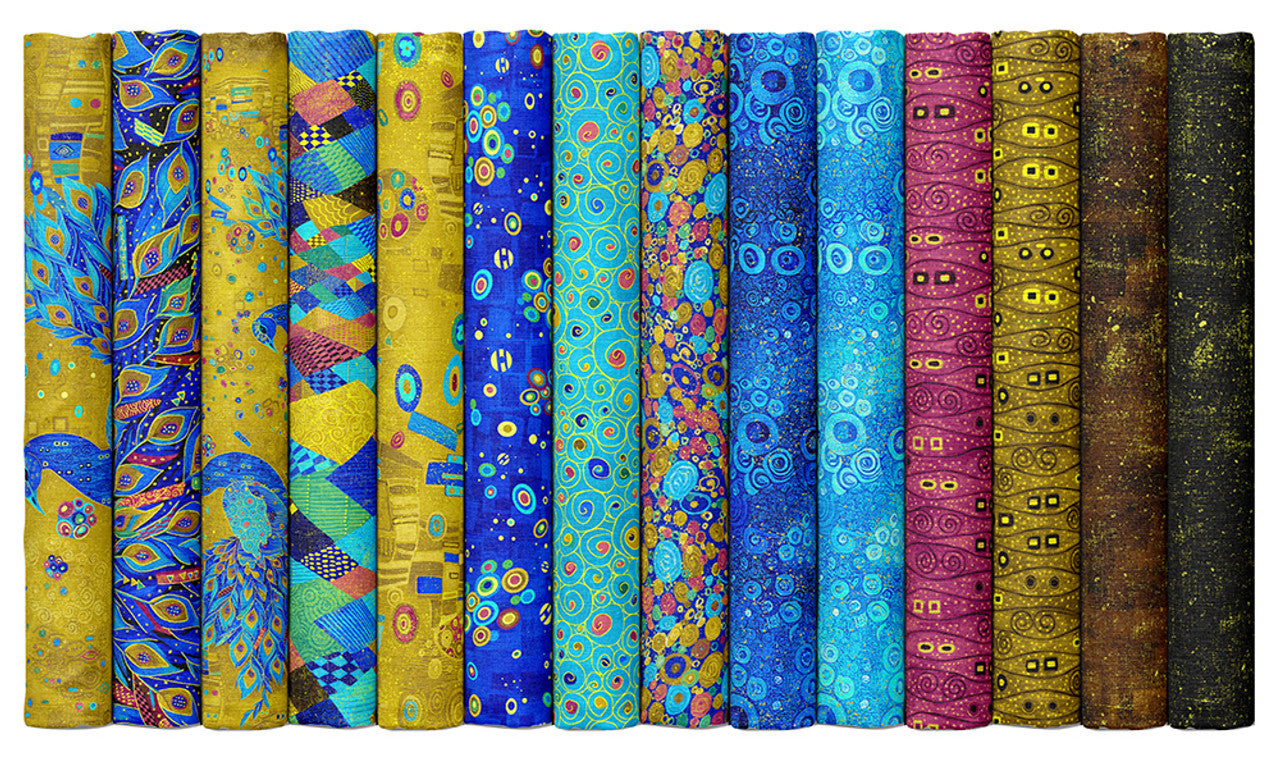 Jelly Roll - Gilded Plume  from Timeless Treasures 2.5" Strips