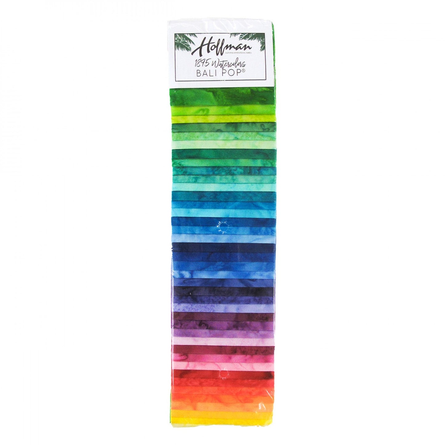2.5" Strips - Bali Pop  from Hoffman 1895 Watercolors - Rainbow Sweets