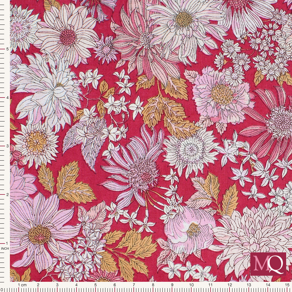 Memoire a Paris 2019 Cotton Lawn Collection In Floral for Lecien  40738-120 £1.40/10cm