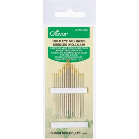 236 Gold Eye Milliners Needles (No. 3, 5, 7, 9)
