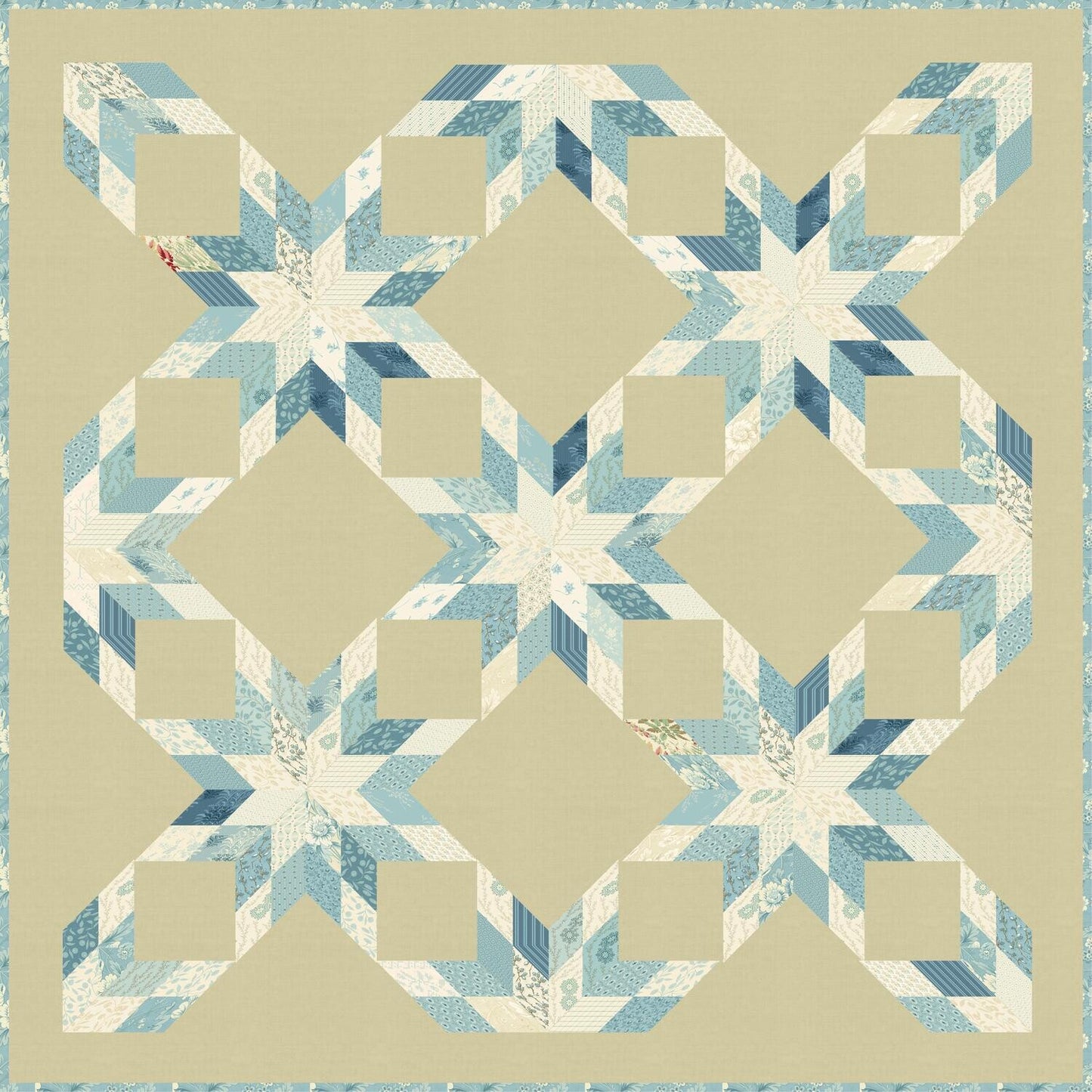 Lemoyne Star Quilt Pattern by Edyta Sitar of Laundry Basket Quilts