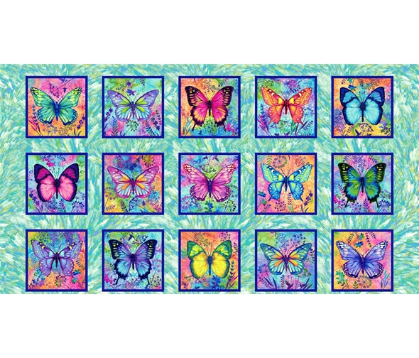 Butterfly Paradise by Elizabeth Isles for Studio E - SE4920-17 - Panel £12.00
