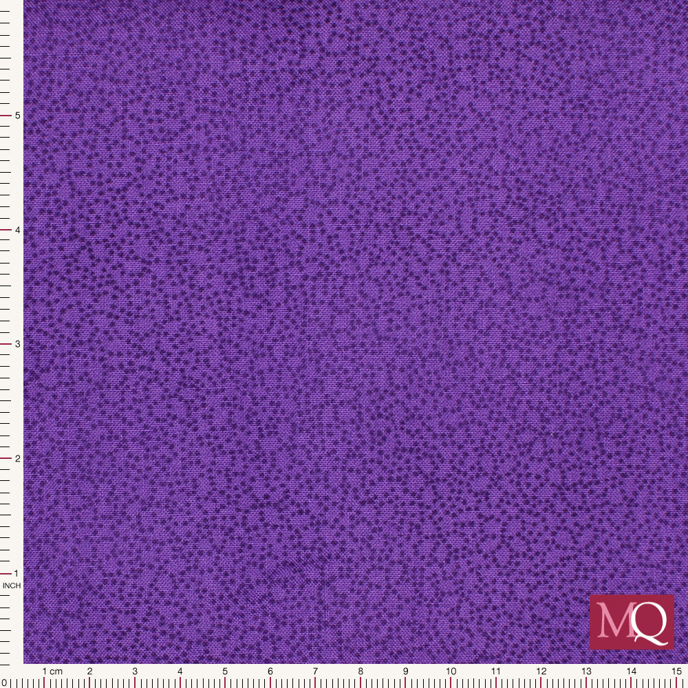 Quilter's Basic by Stof - Purple Flower Speckle Remnant