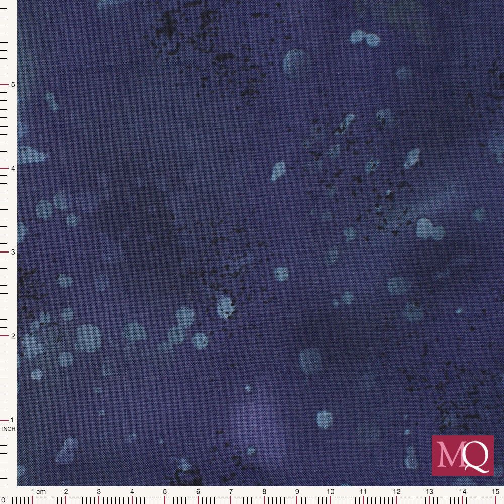 Fossil Fern by Benartex Indigo Navy  Remnant