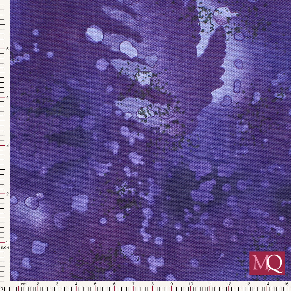 Fossil Fern by Benartex - Deepest Purple 528-54