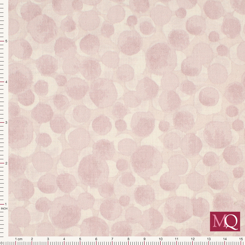 Cotton quilting fabric featuring tonal muted purple blotches