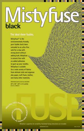 MistyFuse Black 20"x90" # EABF01 £8.99