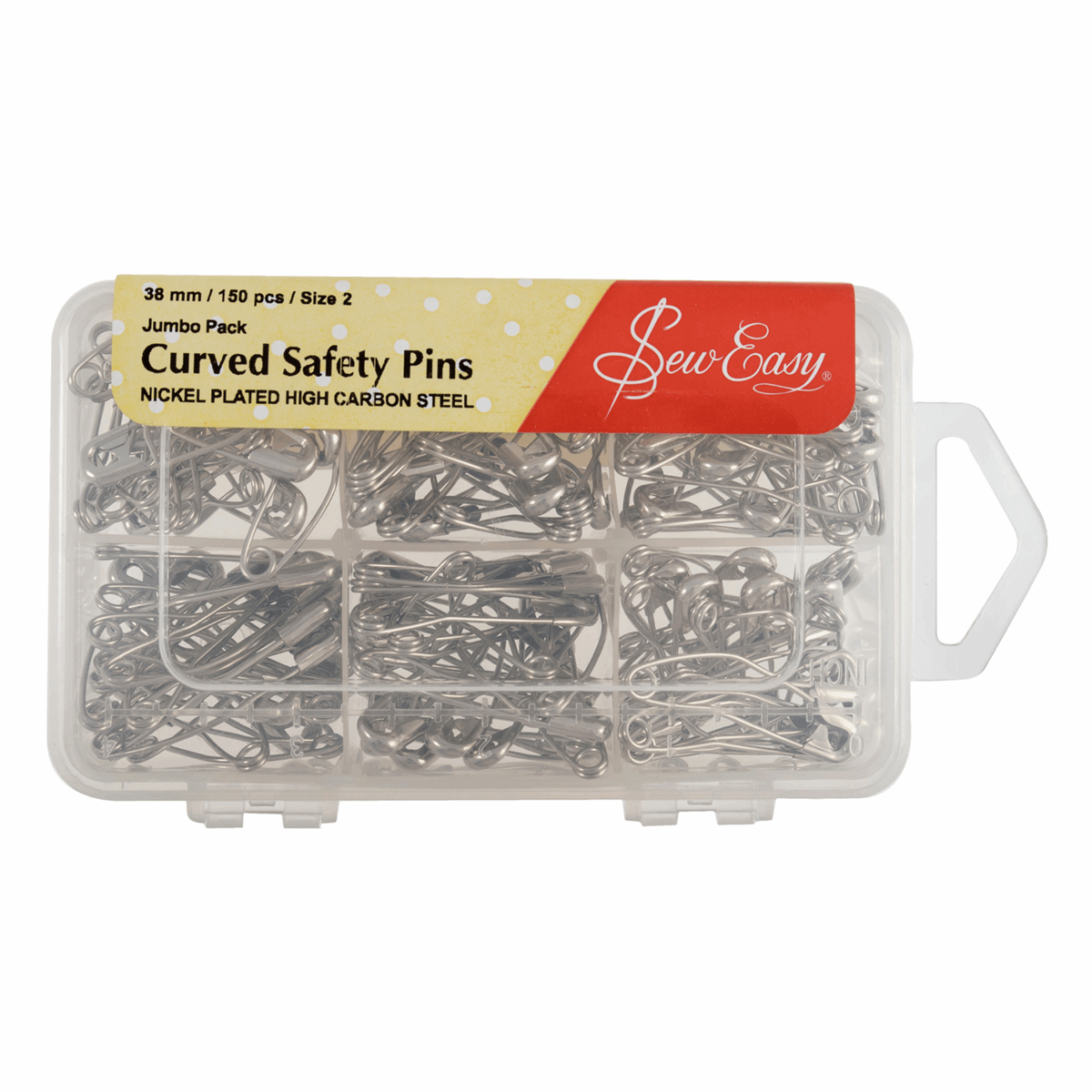 Sew Easy Curved Safety Pins - Box of 150