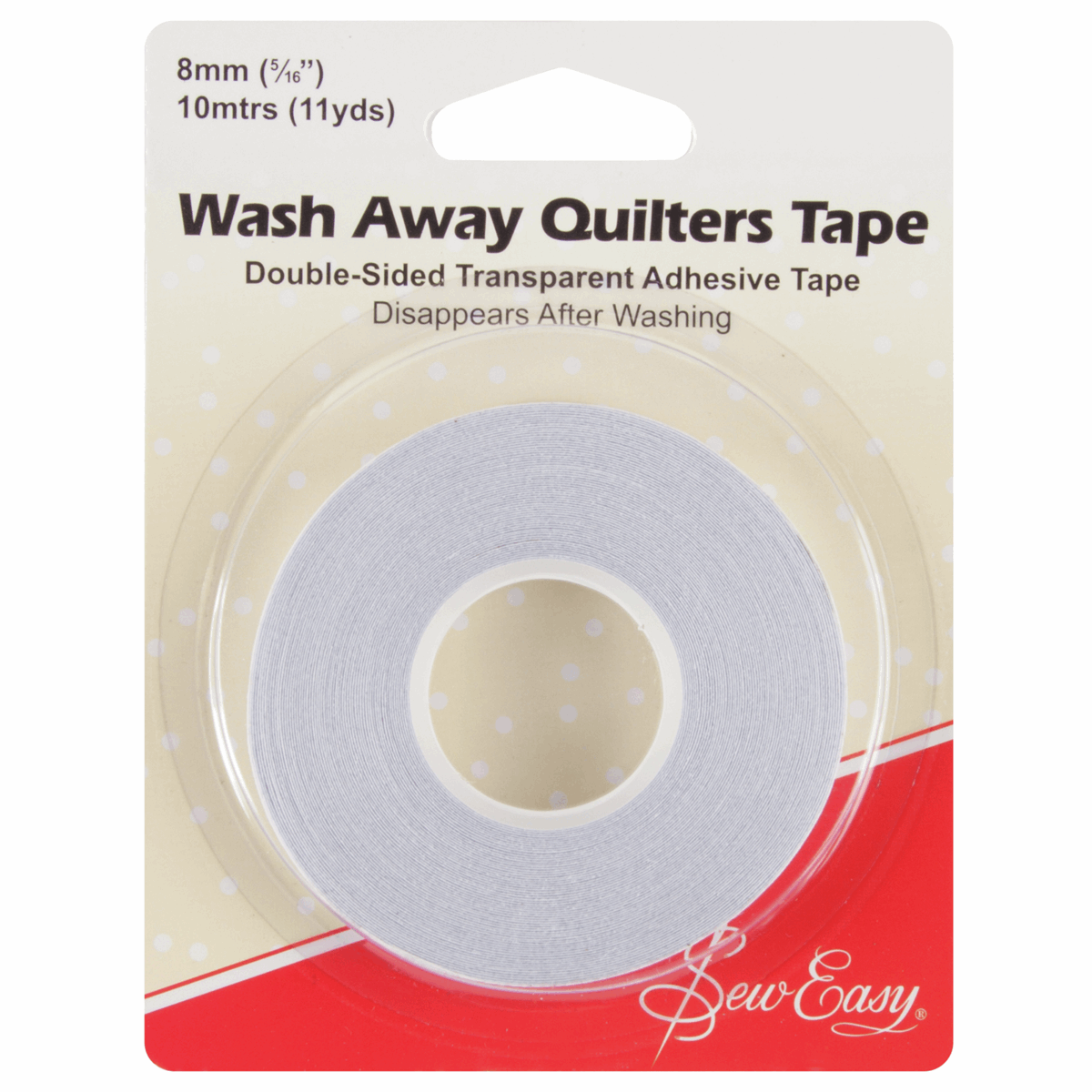 Wash Away Quilters Tape by Sew Easy - 8mm ER787